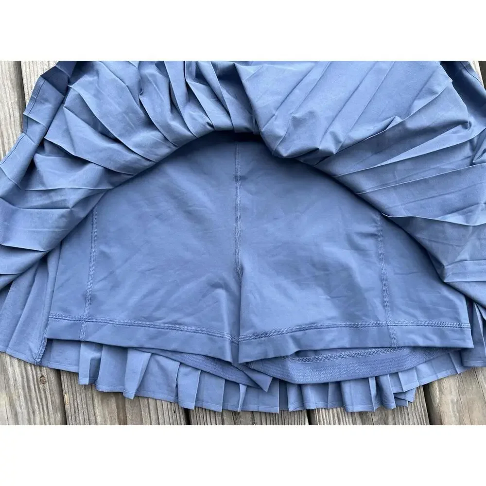 Lululemon High-Rise Pleated Tennis Skirt Oasis Blue Women’s Size 12 - Picture 10 of 12
